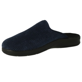 Befado men's pu slippers 548M029 navy blue corduroy 1 Befado men's pu slippers 548M029 navy blue corduroy 1