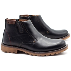 Mario Pala Snow boots 815 black grain with brown 2