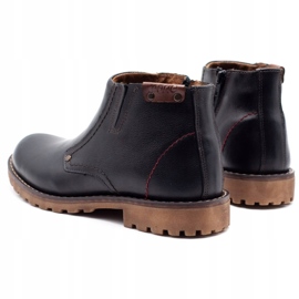 Mario Pala Snow boots 815 black grain with brown 4