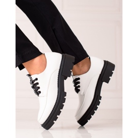 La.Fi Lace-up fashion shoes white black 2