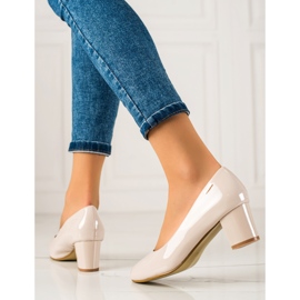 Goodin Elegant Lacquered Pumps beige 1