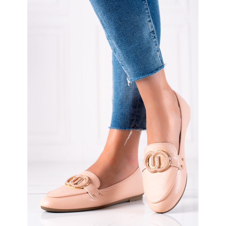 Diamantique Moccasins With Ornament beige 1