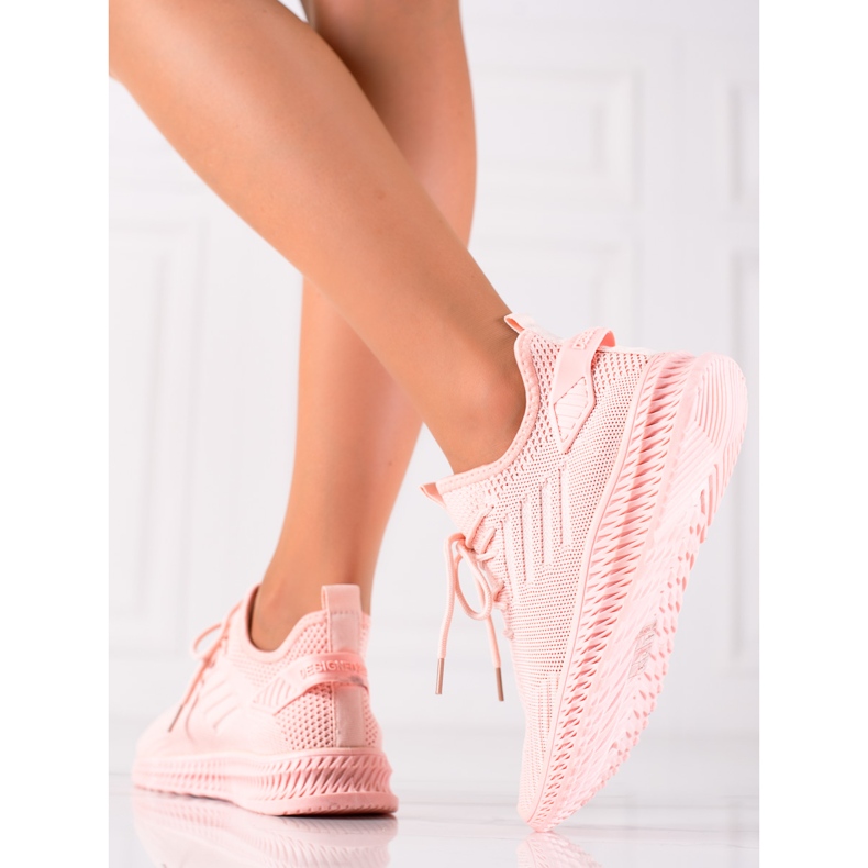 Sweet Shoes Pink Textile Sport Shoes 1 Sweet Shoes Pink Textile Sport Shoes 1