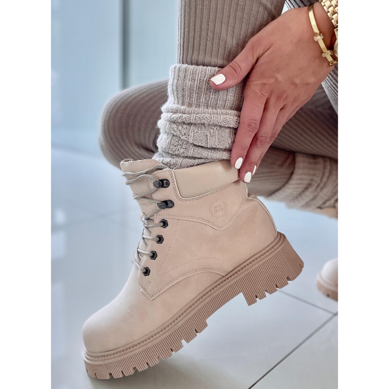 Inna Trapper boots insulated Basco Beige 2