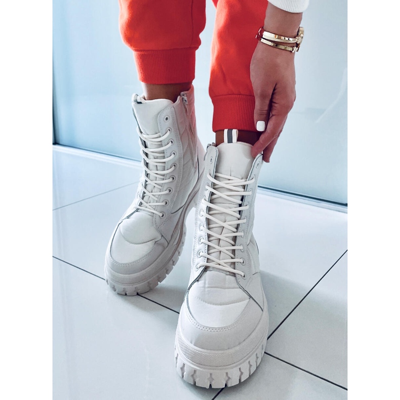 PA1 Flat lace-up boots Barkin Beis beige 1