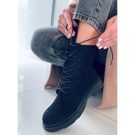 PA1 Lavey Black suede lace-up boots 2
