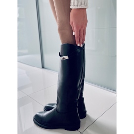 PA1 Larson Black women's riding boots 1