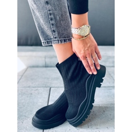 PA1 Silva BLACK + BLACK ankle sock shoes 2