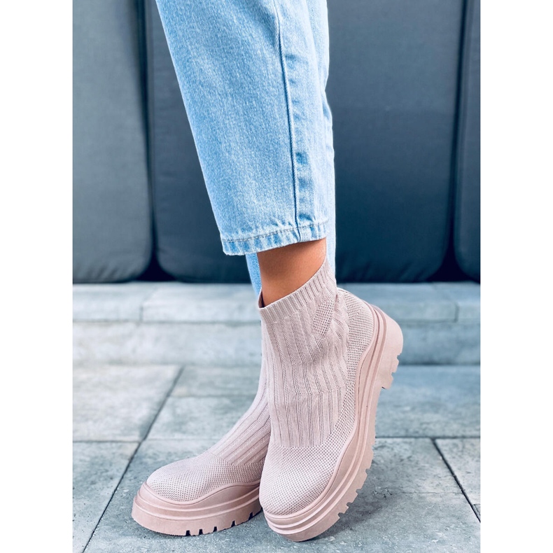 PA1 Silva NUDE + NUDE ankle socks beige pink 1 PA1 Silva NUDE + NUDE ankle socks beige pink 1