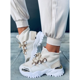 PA1 Tergo Beige high-top sneakers white 1