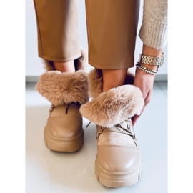 PA1 Jarl Khaki women's snow boots beige 2