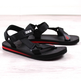 Big Star DD174717 black men's sports sandals with velcro 1 Big Star DD174717 black men's sports sandals with velcro 1