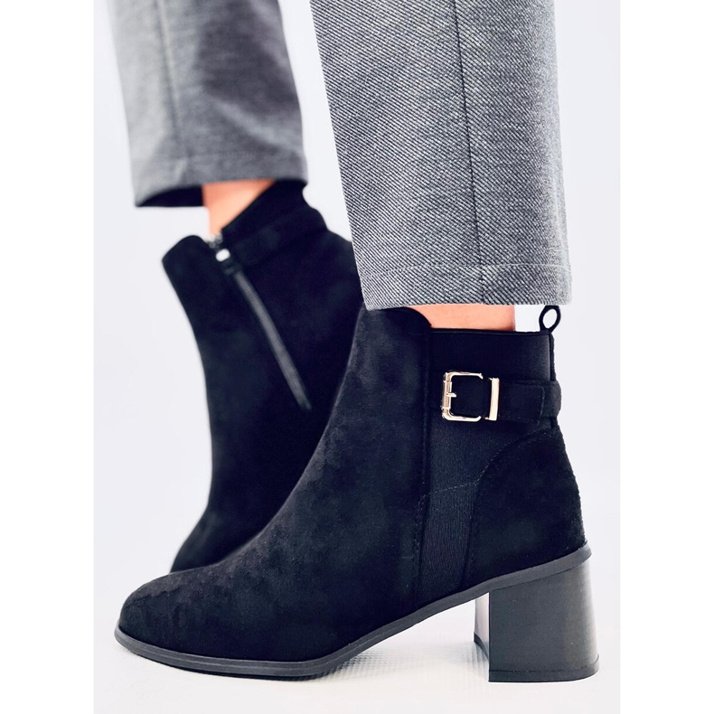 High-heeled boots from Cyndi Black Suede 2