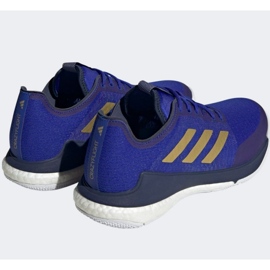 Volleyball shoes adidas CrazyFlight Mid M HQ3488 blue blue 4