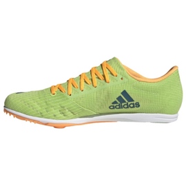 Spike shoes adidas Distancestar M GY0947 orange green 1
