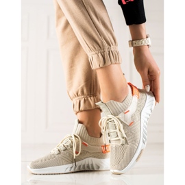 Weide Fashionable Textile Sneakers beige 1