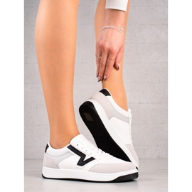 TRENDI Fashionable sports sneakers white multicolored 1