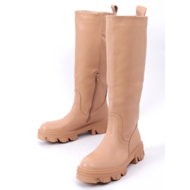 PA1 July Camel boots with chain beige 1