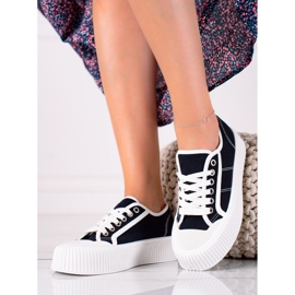 SHELOVET Sneakers On A Wide Platform black 2