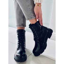 PA1 Lacquered lace-up boots by Neil Black 1