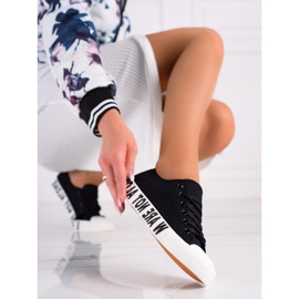 SHELOVET Black Fashion Sneakers 1 SHELOVET Black Fashion Sneakers 1