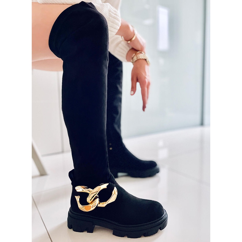 PA1 Wanted Black suede boots 2