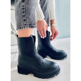 PA1 Laura Black military boots 2