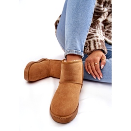 FR1 Women's Warm Snow Boots Light Brown Virgina 3