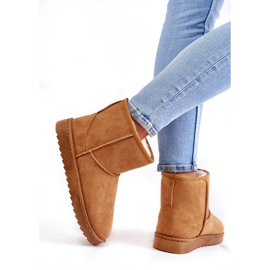 FR1 Women's Warm Snow Boots Light Brown Virgina 2