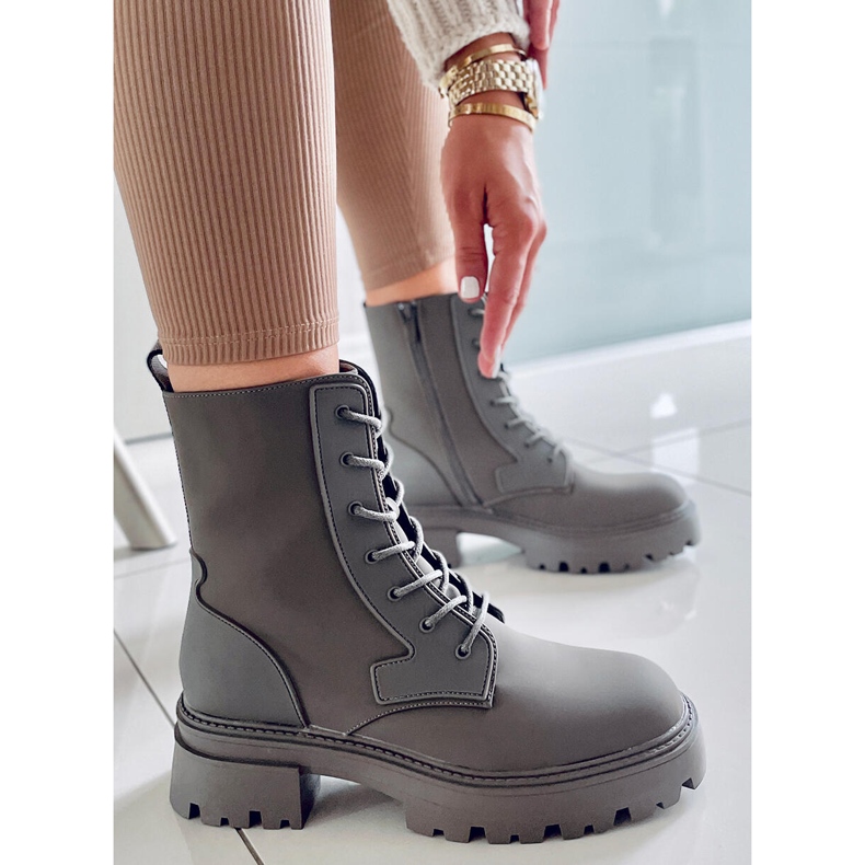 PA1 Tamar Green lace-up boots 2 PA1 Tamar Green lace-up boots 2