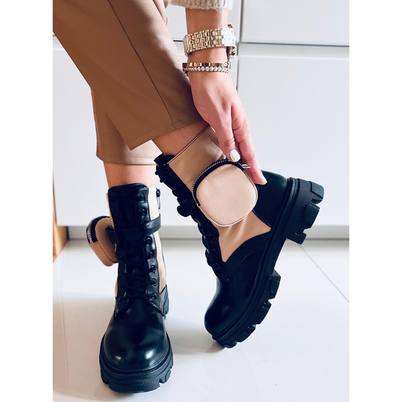 Lace-up boots Victor Beige 1