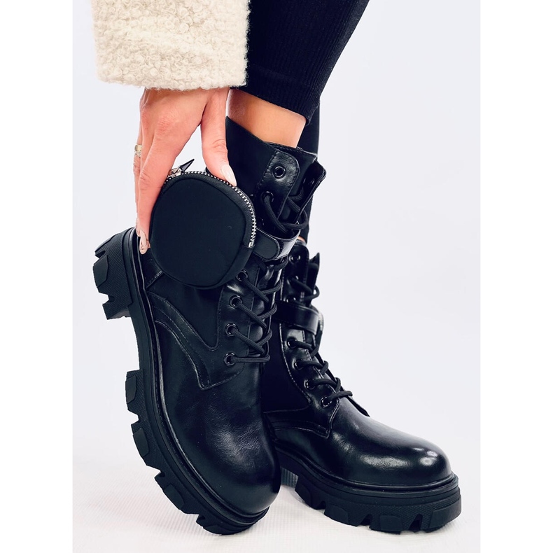 Victor Black lace-up boots 2
