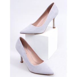 PA1 Women's suede Giorgia Gray stilettos grey 1