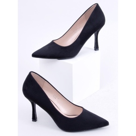 PA1 Women's suede Giorgia Black stilettos 1
