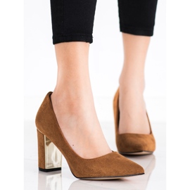 Goodin Stylish Pumps On High Heels brown 1