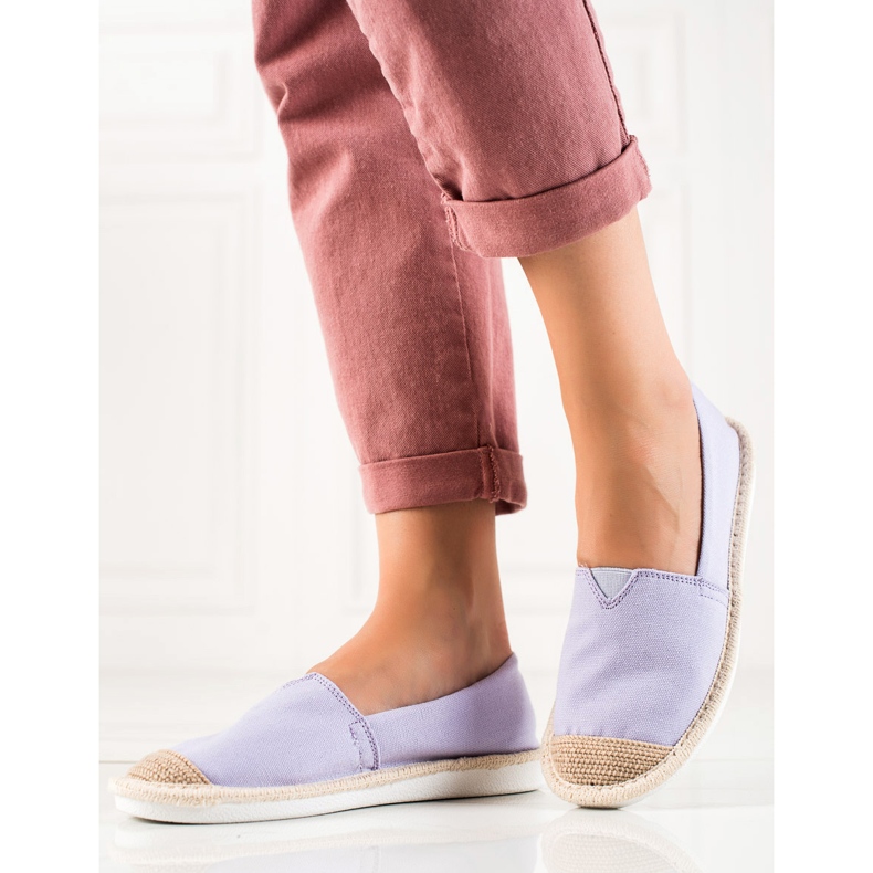 DK Fashionable purple espadrilles 2