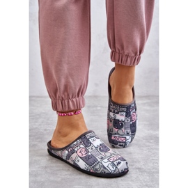 BEFADO S.A. Slippers Befado Kotki 155D208 Gray grey 1