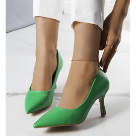 BM Green low heel pumps from Jayda 1