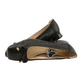 Caprice ballerina women's shoes with a bow 9-22104-20 040 Black 4 Caprice ballerina women's shoes with a bow 9-22104-20 040 Black 4