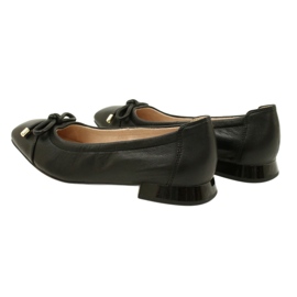 Caprice ballerina women's shoes with a bow 9-22104-20 040 Black 3 Caprice ballerina women's shoes with a bow 9-22104-20 040 Black 3
