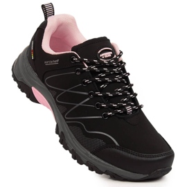 Women's black American Club waterproof trekking boots pink 1