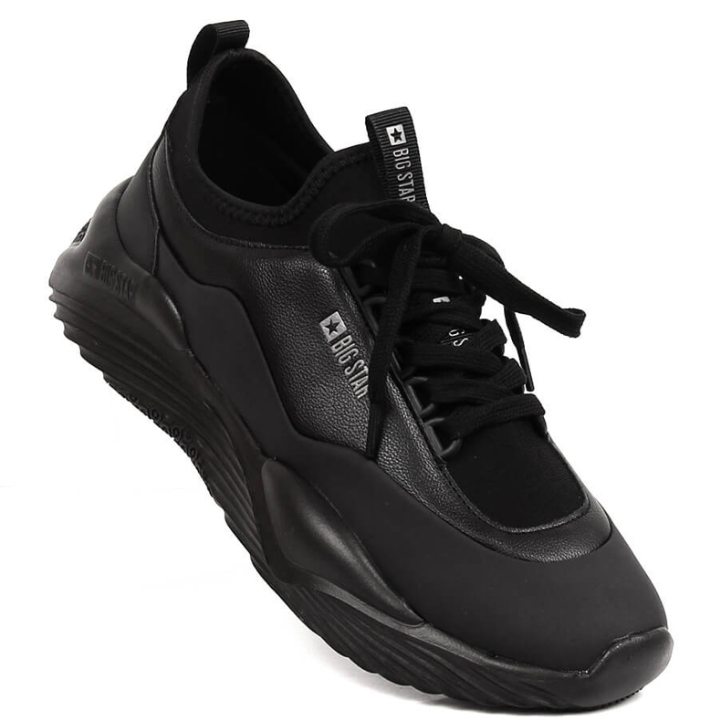 Men's sports shoes black Big Star LL174149 1