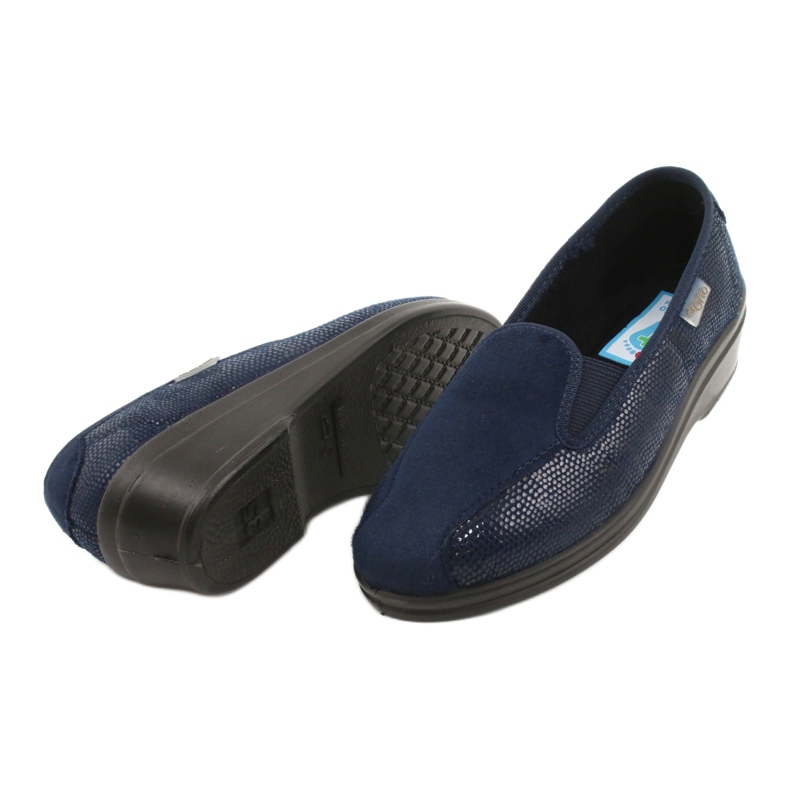 Befado women's pu slippers 034D001 navy blue 4
