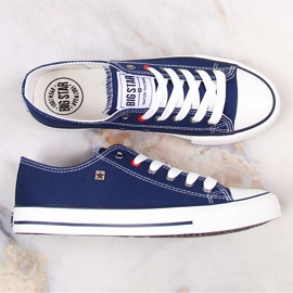 Navy blue half sneakers Big Star T274021 2