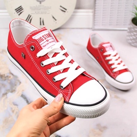 Red half sneakers Big Star T274020 2