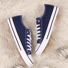 NEWS navy blue sneakers 2 NEWS navy blue sneakers 2