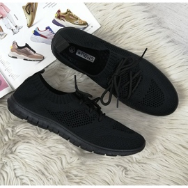 Black mesh slip-on sports shoes NEWS 2 Black mesh slip-on sports shoes NEWS 2