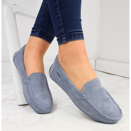 Women's blue eVento loafers 1