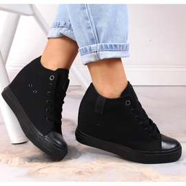 Women's black Wedge sneakers Big Star LL274034 1