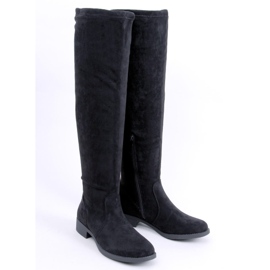 BM York Black Flat Thigh Highs 2 BM York Black Flat Thigh Highs 2